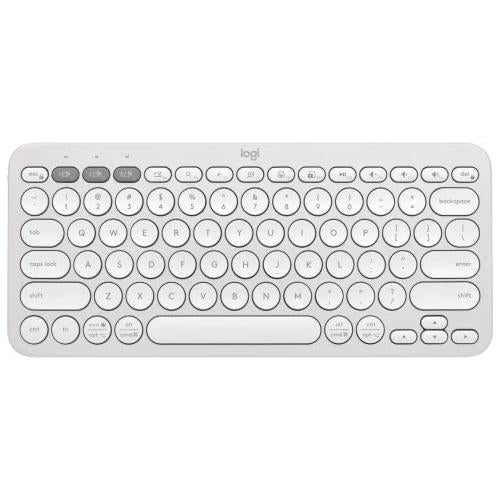 Logitech K380S Pebble Keys 2 Wireless Keyboard (White)