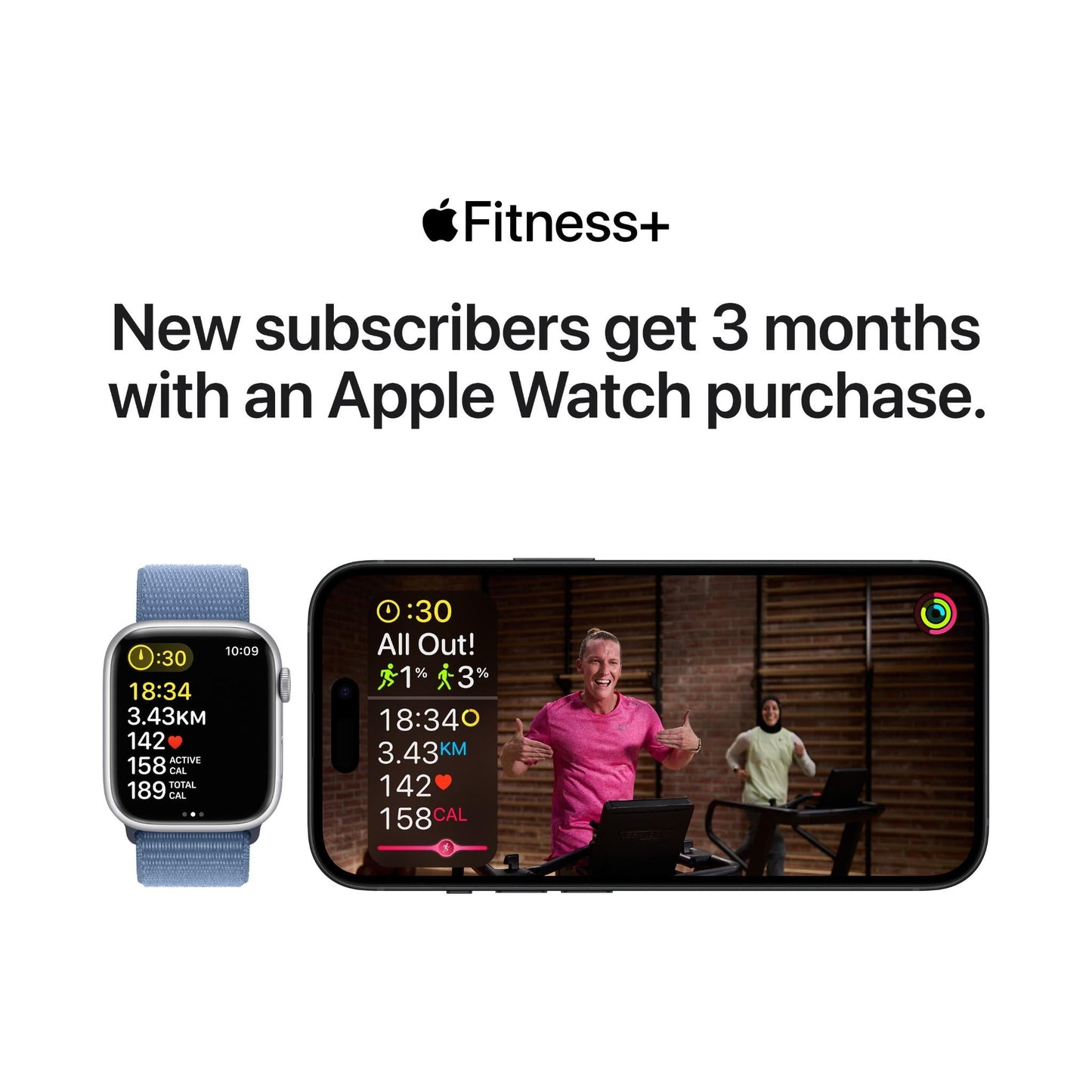 Apple Watch Series 9 45mm Starlight Aluminium Case GPS (M/L)