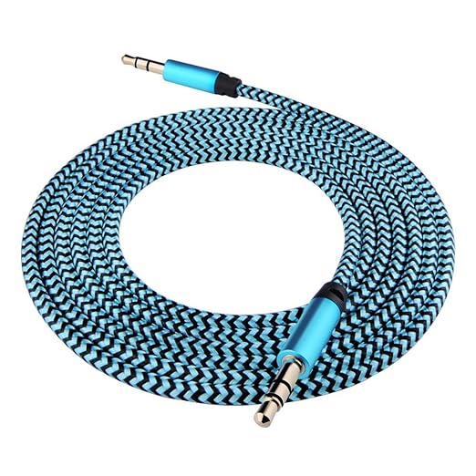 AUX Cord for Car, 6 Pack 3.5mm Auxiliary Audio Cable, Braided Stereo AUX Chords Compatible Headphone Car, iPhone, iPod, iPad, Samsung Galaxy, HTC, LG, Google Pixel, Tablet & More