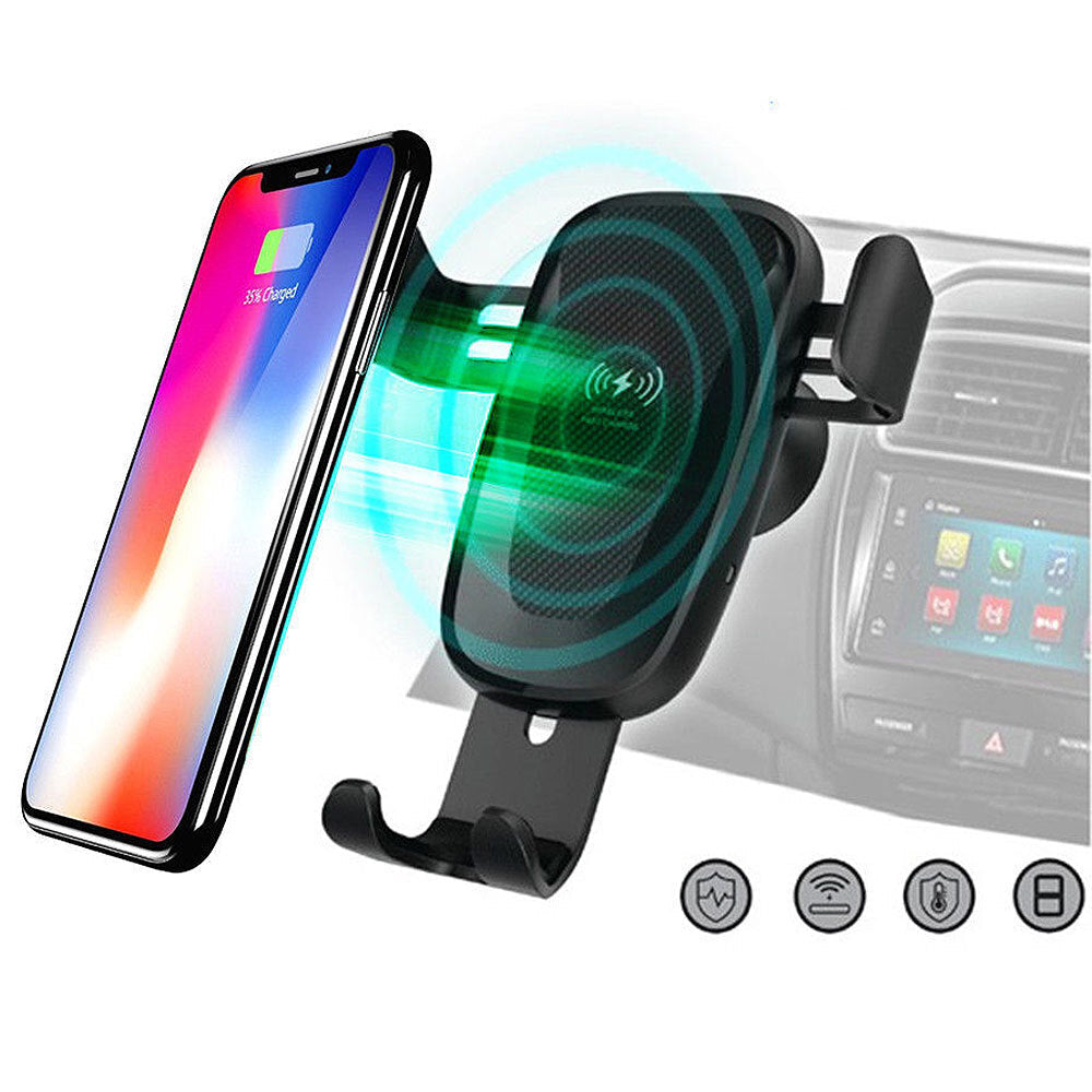Sansai 5V 9V Wireless Qi Car Charger Mount Holder for iPhone X Xs 8 Plus/Samsung