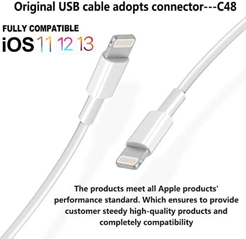4Pack [Apple MFi Certified] Charger Lightning to USB Charging Cable Cord Compatible iPhone 14/13/12/11 Pro/11/XS MAX/XR/8/7/6s Plus,iPad Pro/Air/Mini,iPod Touch