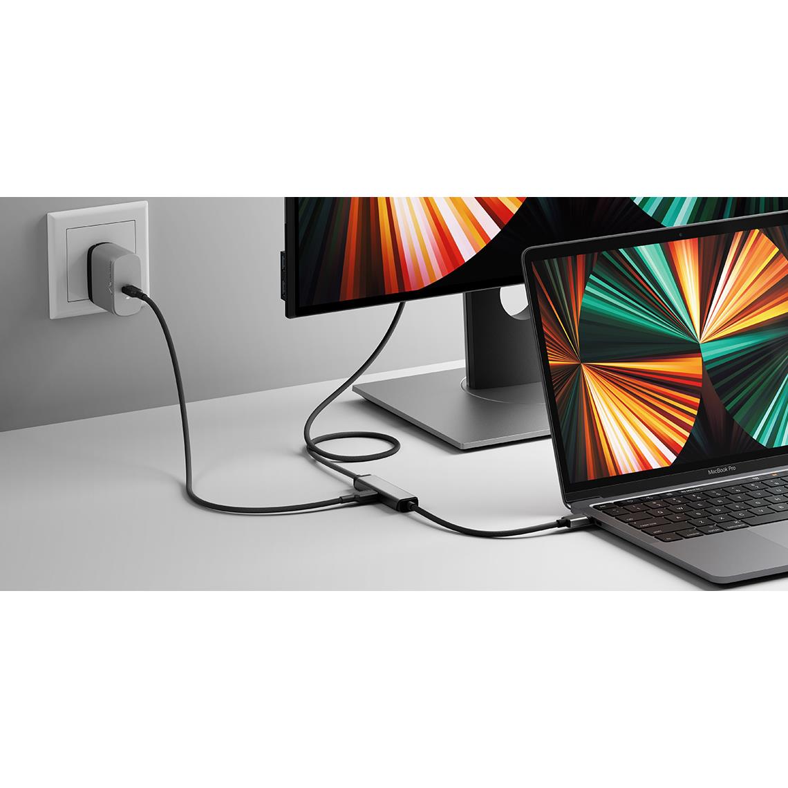 Alogic Ultra USB-C to HDMI Cable with 100W Pass Through Charging (2M)