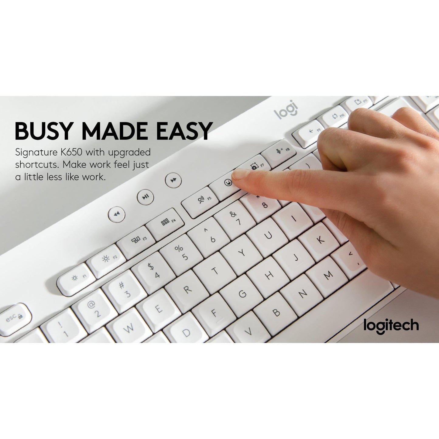 Logitech K650 Signature Wireless Keyboard (Graphite)