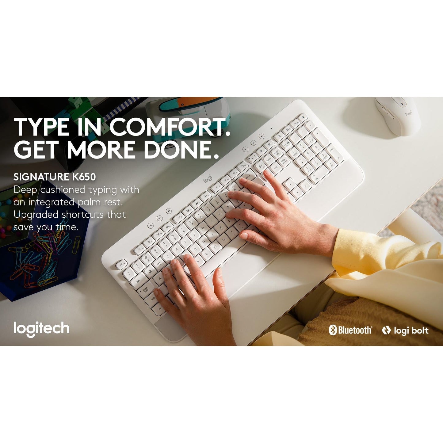 Logitech K650 Signature Wireless Keyboard (Graphite)