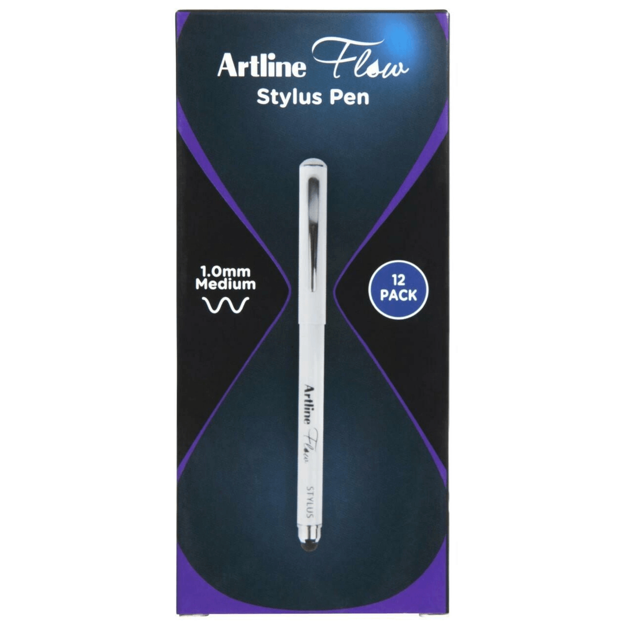 Artline Flow Metal Barrel Stylus Pen 1.0mm (Blue) [Box 12]