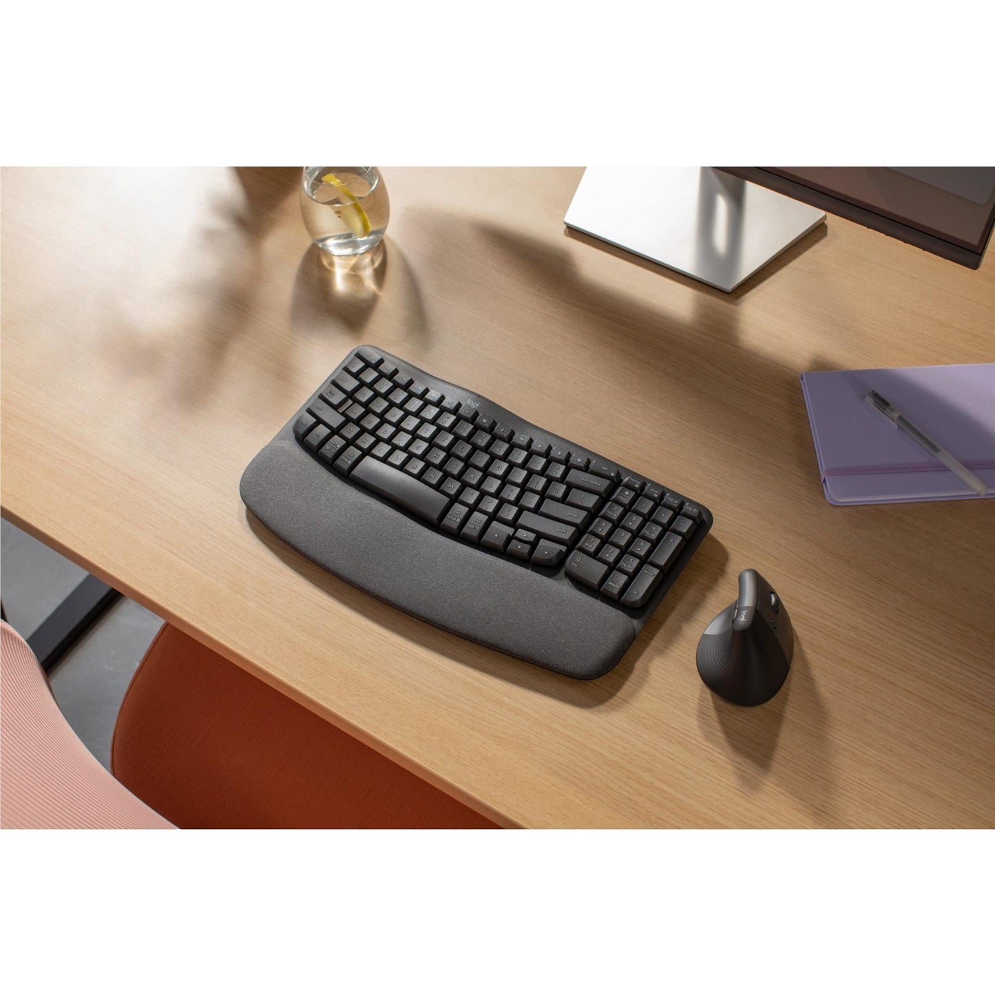 Logitech Wave Keys Wireless Ergonomic Keyboard (Graphite)