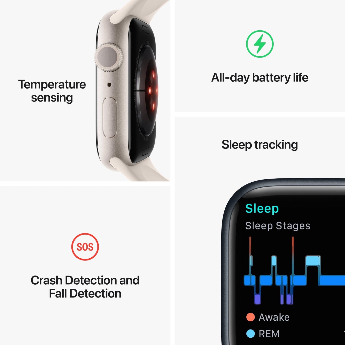 Apple Watch Series 8 45mm Silver Aluminium Case GPS