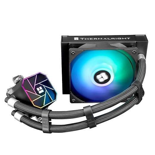 Thermalright Aqua Elite 120 V3 AIO CPU Cooler, 120mm Liquid Cooling, ARGB PWM Fans, Intel LGA1150-1200/AMD AM4-AM5