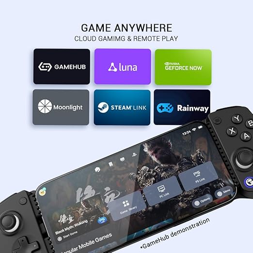 GameSir X5 Lite Mobile Gaming Controller for Android & iPhone 15/16 Series (USB-C), Hall Effect Joystick, Lightweight Ergonomic Phone Controller- Play Genshin Impact & Zenless Zone Zero
