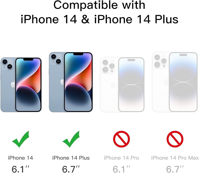 JETech Camera Lens Protector for iPhone 14 6.1-Inch and iPhone 14 Plus 6.7-Inch, 9H Tempered Glass, Anti-Scratch, Case Friendly, Does Not Affect Night Shots, HD Clear, 3-Pack