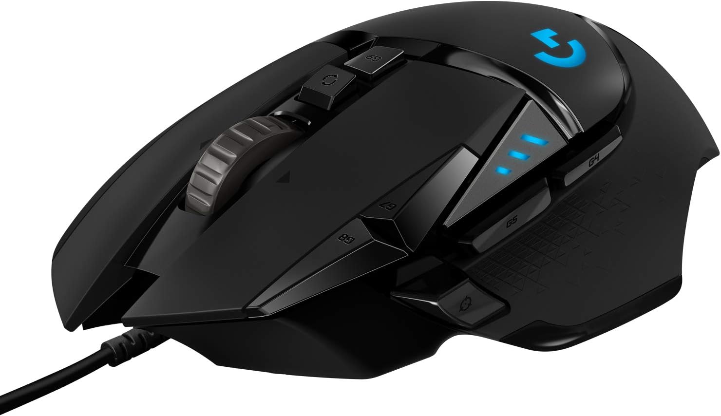 Logitech G502 HERO High Performance Wired Gaming Mouse, HERO 25K Sensor, 25,600 DPI, RGB, Adjustable Weights, 11 Buttons, On-Board Memory, PC/Mac