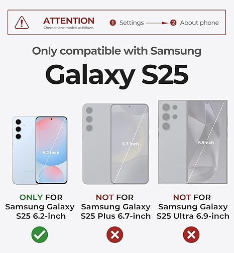 Dexnor for Samsung Galaxy S25 Case with Built-in Slide Camera Cover & Screen Protector & Kickstand,Heavy-Duty Shockproof Rugged Case Full-Body Bumper Protective Cover for Galaxy S25(2025),Navy Blue