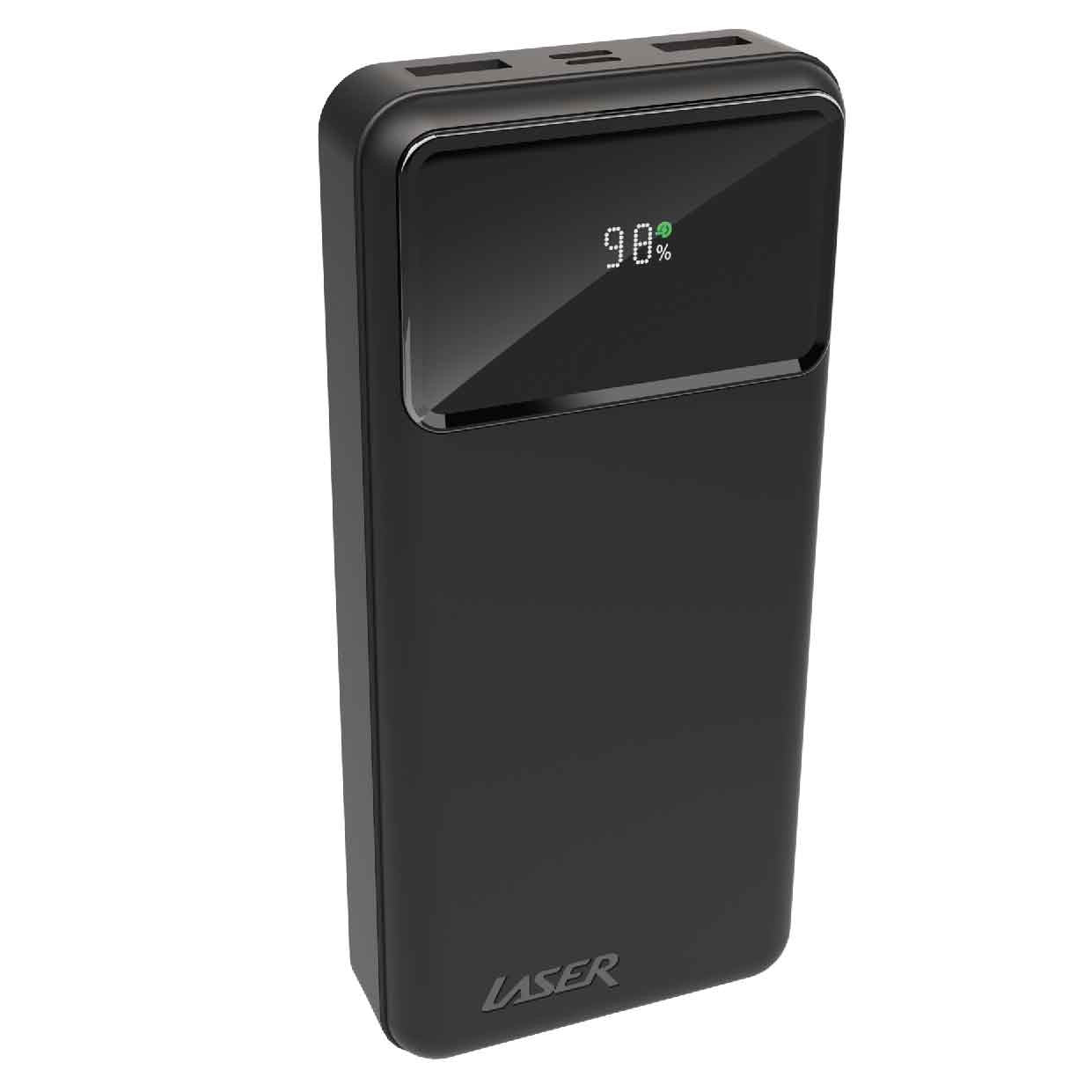 Laser 20000mAh Powerbank 18W PD with LED Indicator (Black)