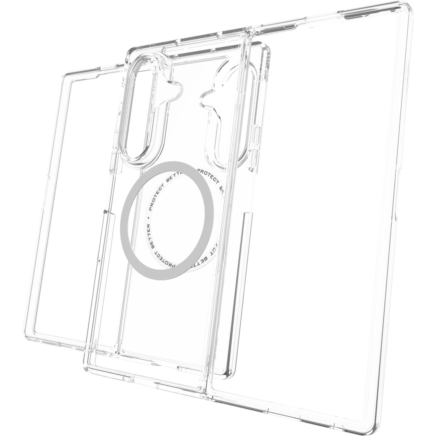 ZAGG Bridgetown Snap Magnetic Case for Galaxy Z Fold7 (Clear)