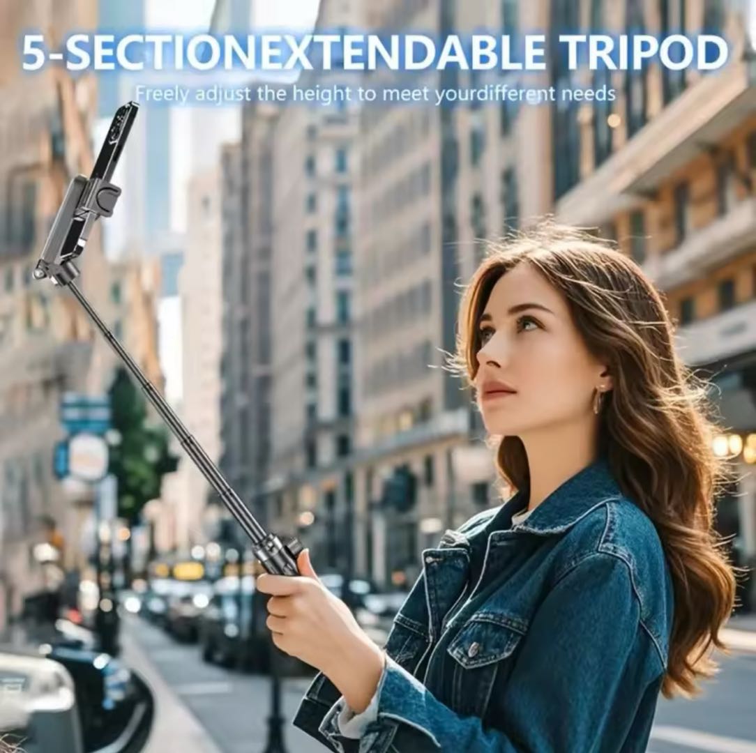 ZLOS 4-in-1 Mini Universal Bluetooth Selfie Stick Tripod with Anti-Shake for Mobile Phones